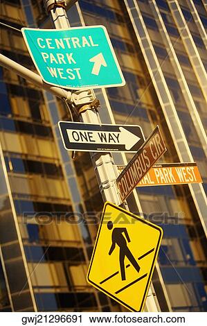 Information boards on a pole, Manhattan, New York City, New York State, USA View Large Photo Image Stock Image - Information boards on a pole, Manhattan, New York City, New York State, USA. Fotosearch