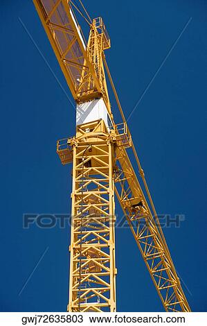 Low angle view of a crane View Large Photo Image Stock Image - Low angle view of a crane. Fotosearch