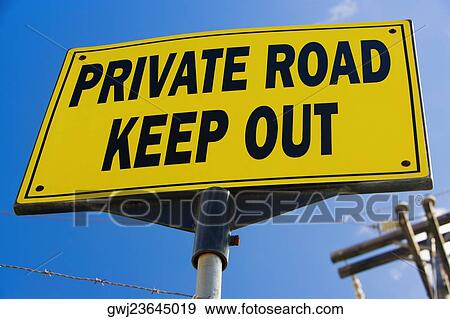 Low angle view of a keep out sign View Large Photo Image Stock Photo - Low angle view of a keep out sign. Fotosearch