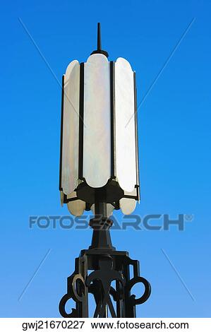 Stock Photo - Low angle view of a lamppost. Fotosearch