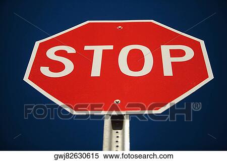 Low angle view of a stop sign View Large Photo Image Stock Photography - Low angle view of a stop sign. Fotosearch