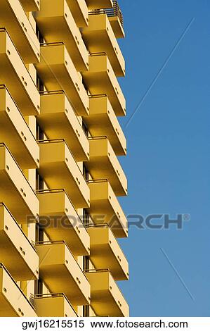 Low angle view of balconies in a building, Miami, Florida, USA View Large Photo Image Stock Photography - Low angle view of balconies in a building, Miami, Florida, USA. Fotosearch