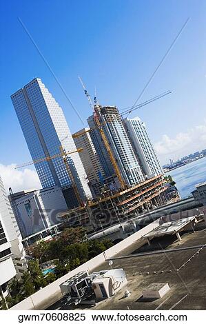 Office buildings under construction View Large Photo Image Stock Photography - Office buildings under construction. Fotosearch