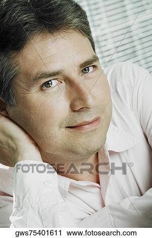 Portrait of a mature man thinking View Large Photo Image Stock Image - Portrait of a mature man thinking. Fotosearch