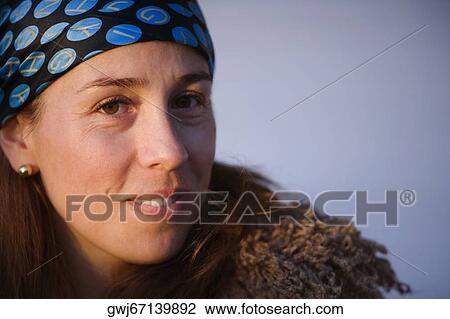 Portrait of a mid adult woman smiling View Large Photo Image Stock Image - Portrait of a mid adult woman smiling. Fotosearch