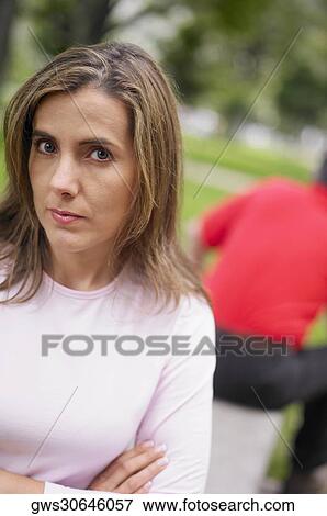 Portrait of a mid adult woman View Large Photo Image Stock Photo - Portrait of a mid adult woman. Fotosearch