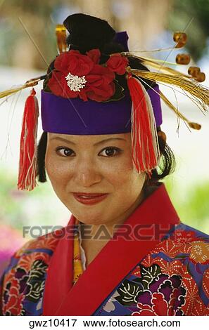 Portrait of a Ryukyu dancer smirking, Ishigaki, Okinawa Prefecture, Japan View Large Photo Image Stock Photo - Portrait of a Ryukyu dancer smirking, Ishigaki, Okinawa Prefecture, Japan. Fotosearch