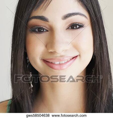 Portrait of a teenage girl smiling View Large Photo Image Stock Photo - Portrait of a teenage girl smiling. Fotosearch