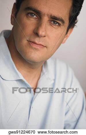 Stock Image - Portrait of a young man. Fotosearch