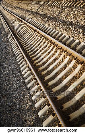 Railroad track View Large Photo Image Stock Image - Railroad track. Fotosearch