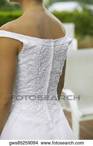 Rear view of a bride View Large Photo Image Picture - Rear view of a bride. Fotosearch