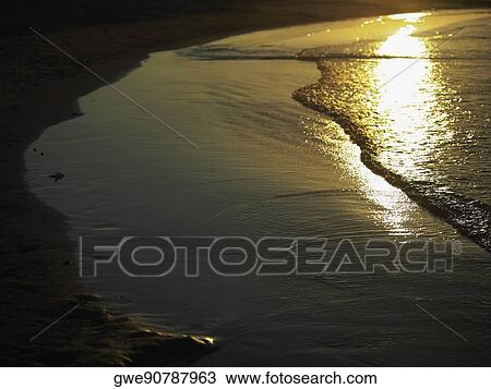 Tide rolling in on the beach, Cartagena, Colombia View Large Photo Image Stock Image - Tide rolling in on the beach, Cartagena, Colombia. Fotosearch