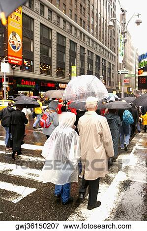 Tourists crossing the road, New York City, New York State, USA View Large Photo Image Stock Photo - Tourists crossing the road, New York City, New York State, USA. Fotosearch