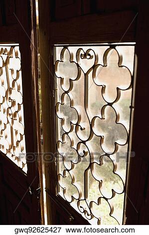 Close-up of a closed metal door View Large Photo Image Stock Photo - Close-up of a closed metal door. Fotosearch