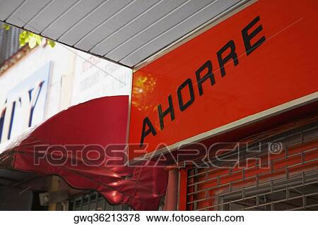 Close-up of a commercial sign, Rio Piedras, San Juan, Puerto Rico View Large Photo Image Stock Photo - Close-up of a commercial sign, Rio Piedras, San Juan, Puerto Rico. Fotosearch