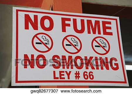 Stock Photo - Close-up of a No Smoking signboard. Fotosearch