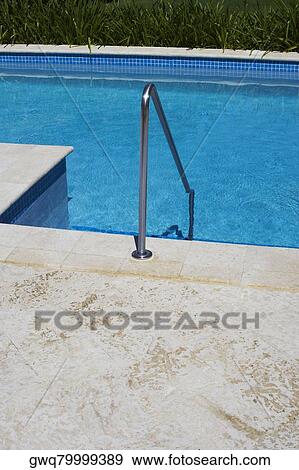 High angle view of a swimming pool View Large Photo Image Stock Photo - High angle view of a swimming pool. Fotosearch