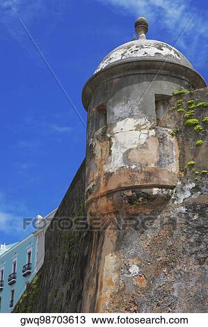Low angle view of a castle, Morro Castle, Old San Juan, San Juan, Puerto Rico View Large Photo Image Stock Image - Low angle view of a castle, Morro Castle, Old San Juan, San Juan, Puerto Rico. Fotosearch