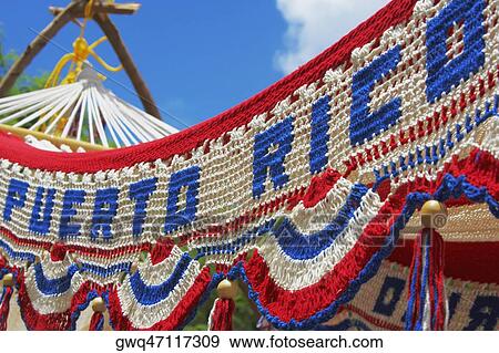Stock Photo - Low angle view of a hammock. Fotosearch