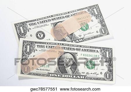 Adhesive tapes on US dollar bills View Large Photo Image Stock Image - Adhesive tapes on US dollar bills. Fotosearch