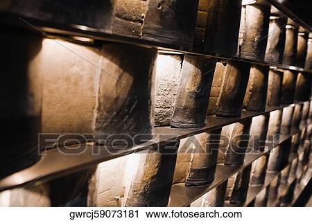 Stock Image - Architectural detail of a wall, Xintiandi, Shanghai, China. Fotosearch