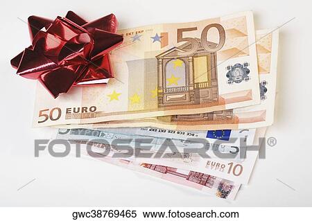Bow on European union banknotes View Large Photo Image Stock Photography - Bow on European union banknotes. Fotosearch