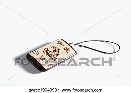 Stock Photo - Carved bamboo thing with tiger representing birth years. Fotosearch