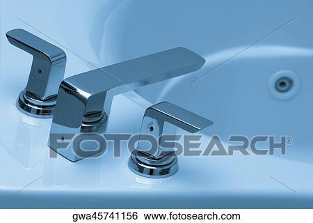 Close-up of a bathtub faucet View Large Photo Image Stock Photograph - Close-up of a bathtub faucet. Fotosearch