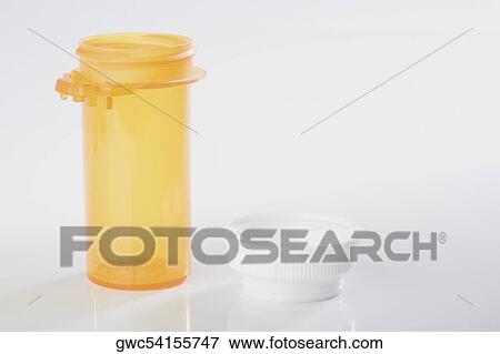 Close-up of a pill bottle View Large Photo Image Stock Photo - Close-up of a pill bottle. Fotosearch