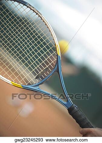 Close-up of a tennis racket View Large Photo Image Stock Image - Close-up of a tennis racket. Fotosearch