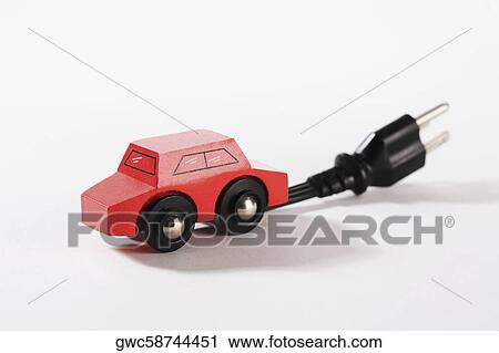 Close-up of a toy electric car with an electric plug View Large Photo Image Stock Image - Close-up of a toy electric car with an electric plug. Fotosearch