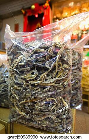 Close-up of dried seahorses in a plastic bag for sale, Hong Kong Island, Hong Kong, China View Large Photo Image Stock Image - Close-up of dried seahorses in a plastic bag for sale, Hong Kong Island, Hong Kong, China. Fotosearch