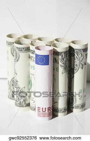 Close-up of rolls of US paper currency View Large Photo Image Stock Photograph - Close-up of rolls of US paper currency. Fotosearch