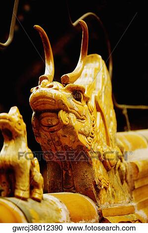 Close-up of statue of a Chinese dragon, Tower Of Buddhist Incense, Summer Palace, Beijing, China View Large Photo Image Stock Image - Close-up of statue of a Chinese dragon, Tower Of Buddhist Incense, Summer Palace, Beijing, China. Fotosearch