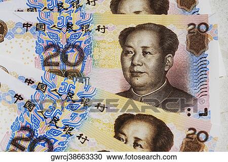 Close-up of twenty Yuan notes View Large Photo Image Stock Image - Close-up of twenty Yuan notes. Fotosearch