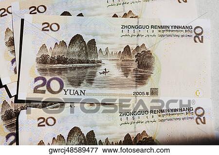 Close-up of twenty Yuan notes View Large Photo Image Stock Photo - Close-up of twenty Yuan notes. Fotosearch