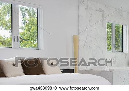 Cushions on the bed View Large Photo Image Stock Image - Cushions on the bed. Fotosearch