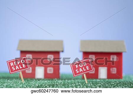 For Sale sign board in front of model homes View Large Photo Image Stock Image - For Sale sign board in front of model homes. Fotosearch