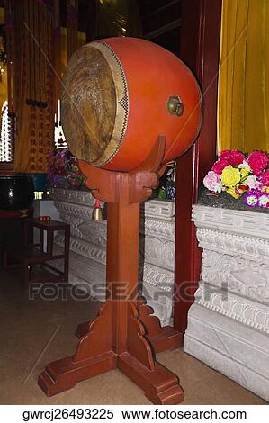 Gong in a temple, Zhanshan Temple, Qingdao, Shandong Province, China View Large Photo Image Stock Photography - Gong in a temple, Zhanshan Temple, Qingdao, Shandong Province, China. Fotosearch
