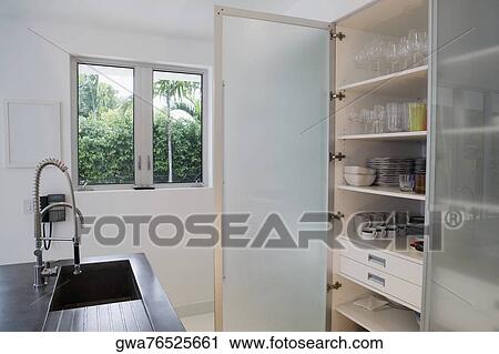 Stock Image - Interiors of a kitchen. Fotosearch