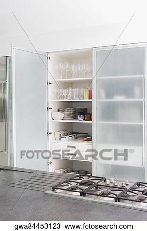 Interiors of a kitchen View Large Photo Image Stock Image - Interiors of a kitchen. Fotosearch