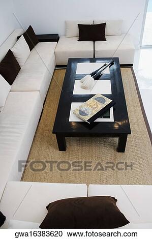 Stock Image - Interiors of a living room. Fotosearch