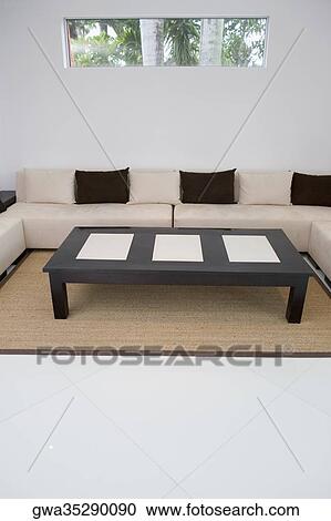 Interiors of a living room View Large Photo Image Stock Image - Interiors of a living room. Fotosearch