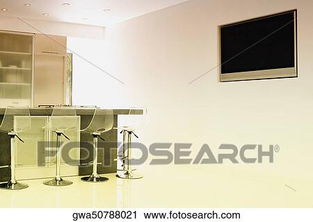 Kitchen in a studio apartment View Large Photo Image Stock Image - Kitchen in a studio apartment. Fotosearch