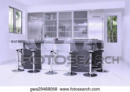 Kitchen in a studio apartment View Large Photo Image Stock Photo - Kitchen in a studio apartment. Fotosearch