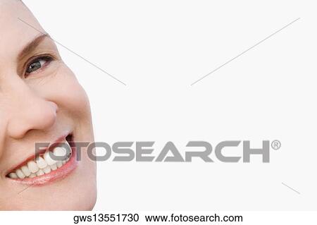 Portrait of a mature woman smiling View Large Photo Image Stock Image - Portrait of a mature woman smiling. Fotosearch