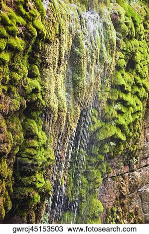 Stock Image - Waterfall on a mountain, Mt Yuntai, Jiaozuo, Henan Province, China. Fotosearch
