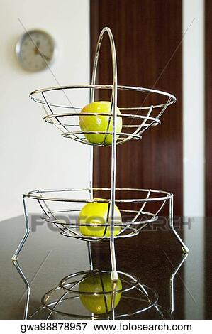 Stock Photo - Apples in a rack. Fotosearch