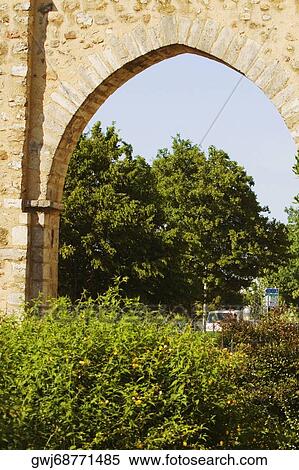 Archway of a garden, Le Mans, Sarthe, Pays-de-la-Loire, France View Large Photo Image Stock Photography - Archway of a garden, Le Mans, Sarthe, Pays-de-la-Loire, France. Fotosearch