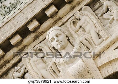 Bas relief on a building, Piazza Della Vittoria, Genoa, Liguria, Italy View Large Photo Image Stock Image - Bas relief on a building, Piazza Della Vittoria, Genoa, Liguria, Italy. Fotosearch